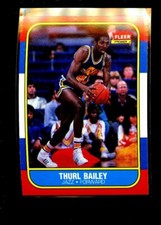 1986 FLEER #6 THUR BAILEY JAZZ MINT E09220