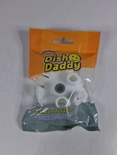 2 Pk Scrub Daddy Dish Daddy Dishwand Adapter- Attaches Smile Face Sponge to Wand