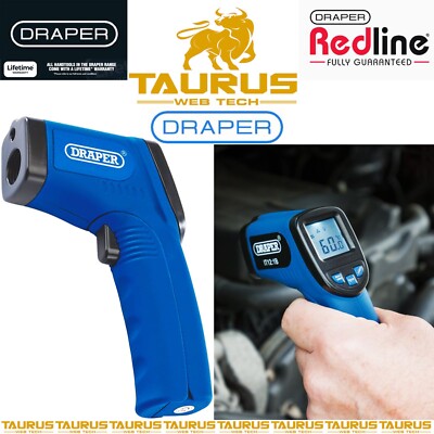 DRAPER 12:1 Verhältnis Infrarot Thermometer 50 - 550°C Temperatur Alarm Laser Guide