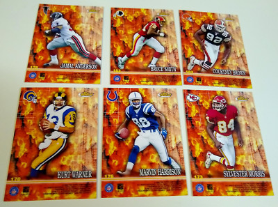 2000 Finest INHERENT FIRE Lot 6 Marvin Harrison Ron Dayne Kurt Warner Smith Plus