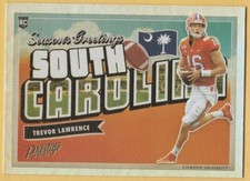 2021 PANINI PRESTIGE TREVOR LAWRENCE SEASONS GREETINGS ROOKIE CARD #SG-1. rookie card picture