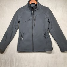 Cb Sports Womans Full Zip Winter Jacket Sz.med/gray/hiking/track Jacket/outdoor