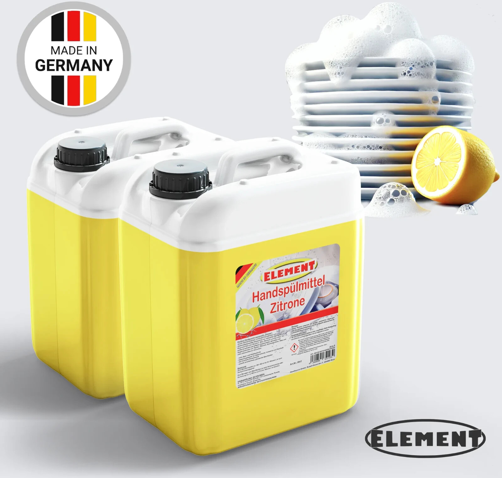 Spülmittel Handspülmittel Zitrone Geschirrspülmittel 2 x 5L Kanister