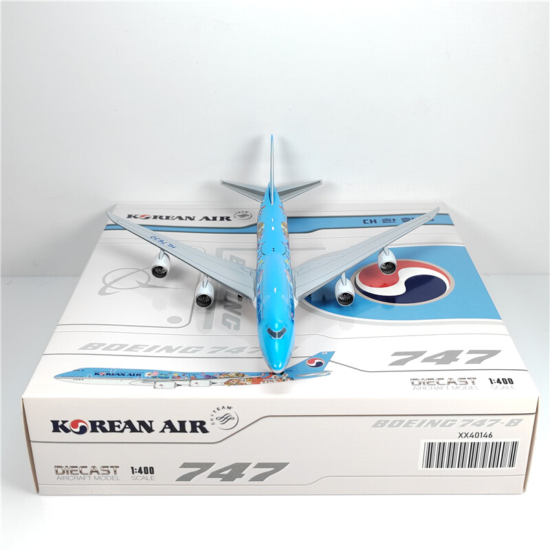1:400 JC Wings KOREAN AIR BOEING B747-8 Passenger Airplane Diecast