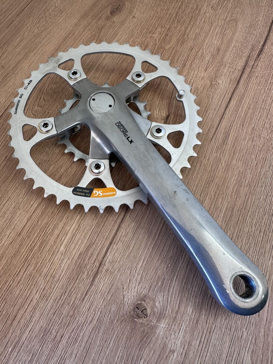 【希少☆90s初期】SHIMANO DEORE LX FC-M550 クランク Shimano Deore LX FC-M550 Rechts Kurbel 175mm 46/36/24T (D15