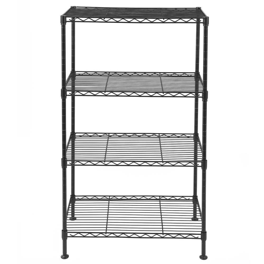 Storage Shelves, 4 Tier Shelf Adjustable Stainless Steel Shelves, Sturdy  Metal Shelves Heavy Duty Shelving Units and Storage for Kitchen Commercial