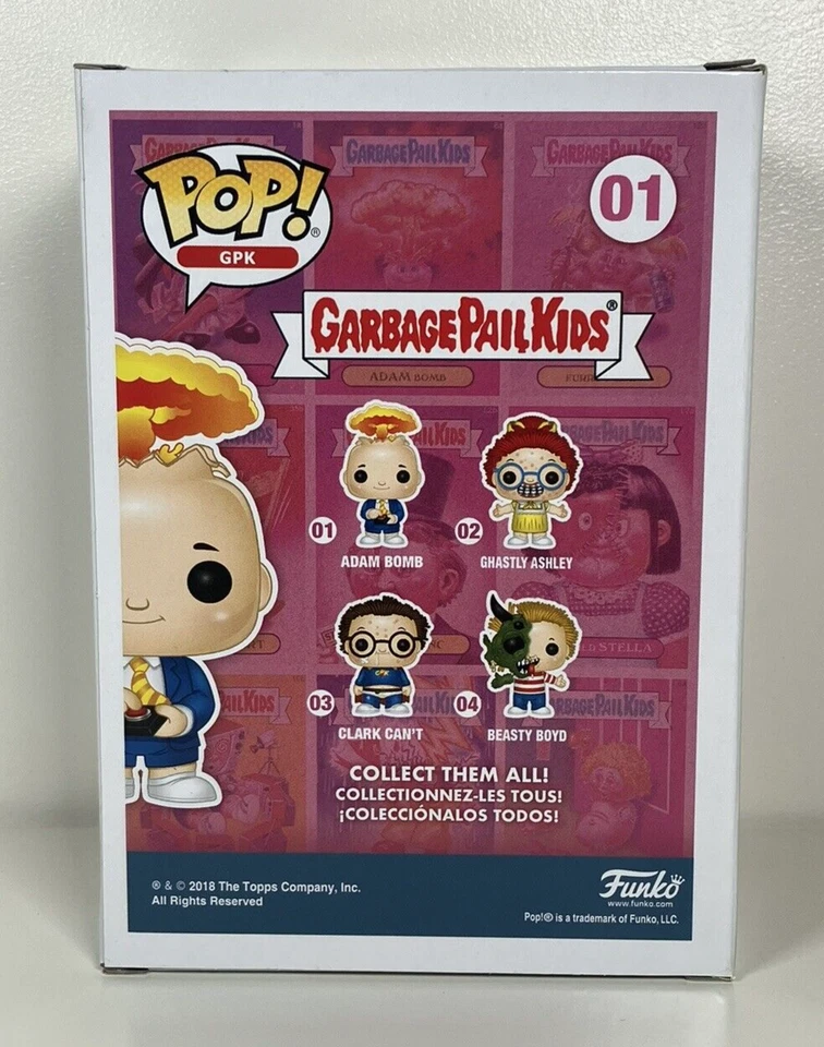 Garbage Pail Kids #01 Adam Bomb Pop! Vinilo Glow Chase en perfecto estado P/P Foto 3 de 4
