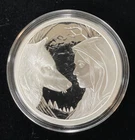 5ozt. Silver Lisa Parker Series "MOONSTRUCK" .999 Silver Proof Round with COA