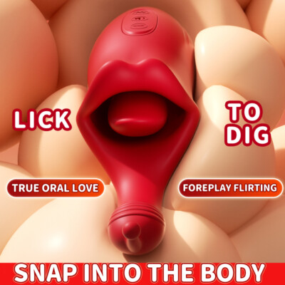 Multi-speed Vibrating Licking Clitoral G Spot Vibrator Tongue Sex Toys For  Women | eBay