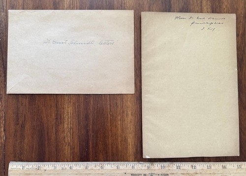 Lot lettres éphémères Dr Ernst Schmidt musée d'histoire de Dresde à fille - Photo 7/7