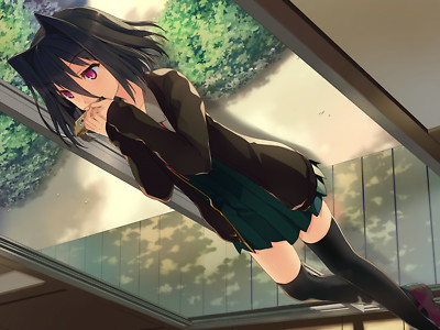 Anime koi to senkyo chocolate girls black hair morishita Playmat Gaming Mat