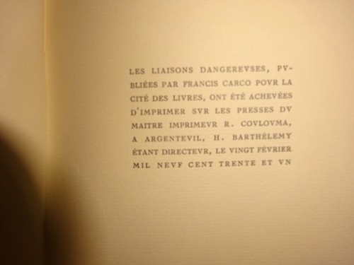 LACLOS (Pierre Choderlos de) - Les Liaisons dangereuses... - Picture 5 of 5