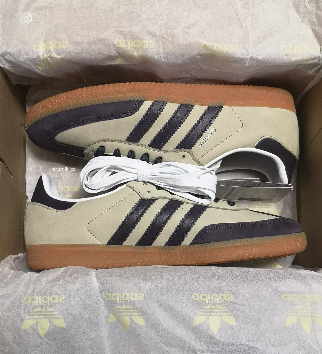 adidas gazelle silver green womens adidas Samba OG Putty Grey Black (Women's) – YankeeKicks Online main image 0