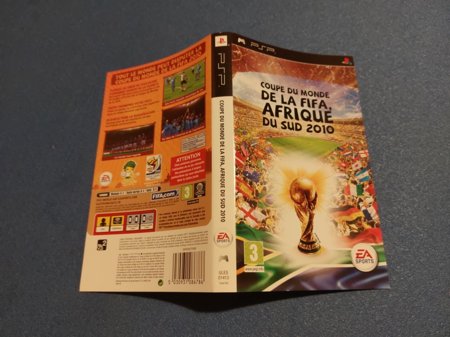 psp playstation portable jaquette cover Coupe Du Monde De La Fifa Du Sud 2010 