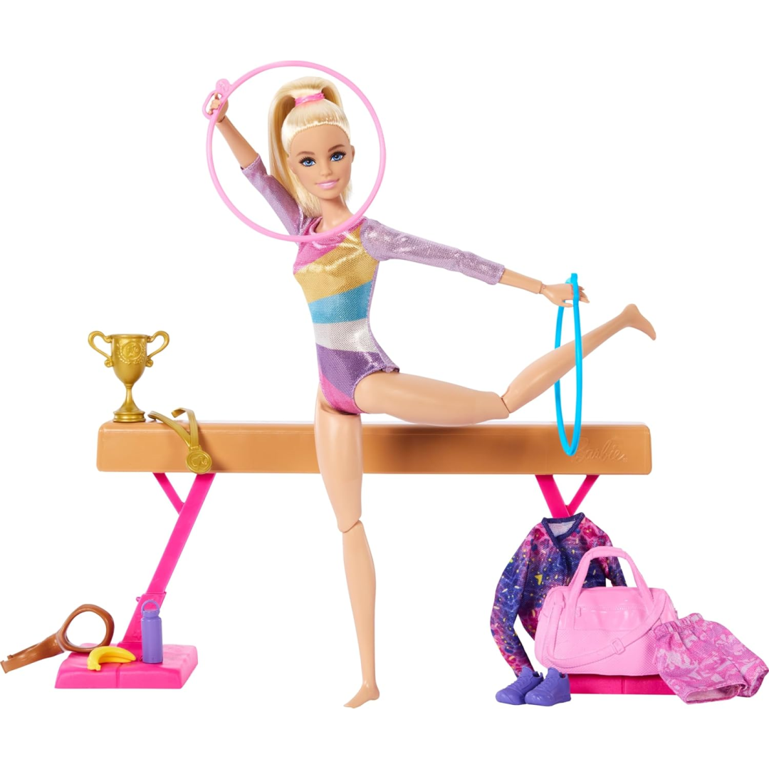 Barbie Gymnast Doll You Can Be Anything Playset inc Accesssories Mattel