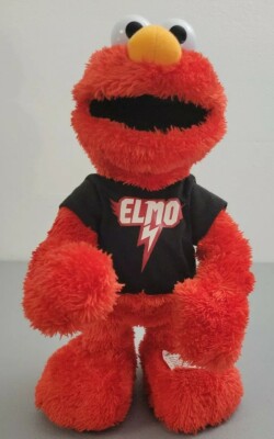 Sesame Street Lets Rock Elmo Talks & Sings Dancing Interactive 15  Hasbro Toy