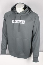Hurley Men's Performance Hoodie Scuba Pullover Hoodie Ion Grey Sweatshirt
