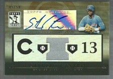 2010 Topps Tribute Starlin Castro Autograph Auto Relic Black Parallel Card 45/50