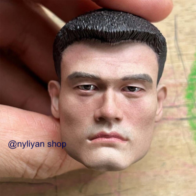 1/6 Head Sculpt Asian Man Yao Ming Male Model For 12''Action Figure Body