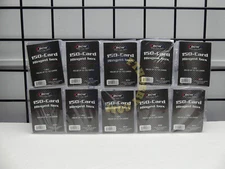 Lot of 10 BCW 150 Count Hinged Storage Case Boxes Sports Gaming