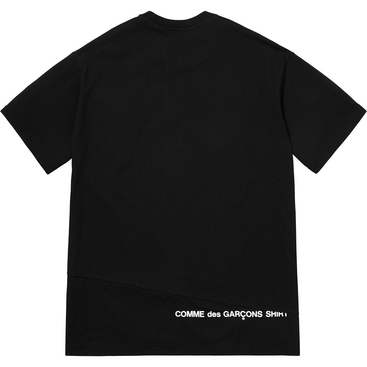 Supreme x Comme Des Garcons Shirt Split Box Logo Tee BLK/WHT (FW18KN2) Size  M-XL