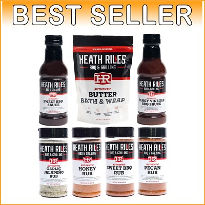 Ultimate Grilling Gift Set: 4 Championship Rubs & 2 Sauces by Heath Riles