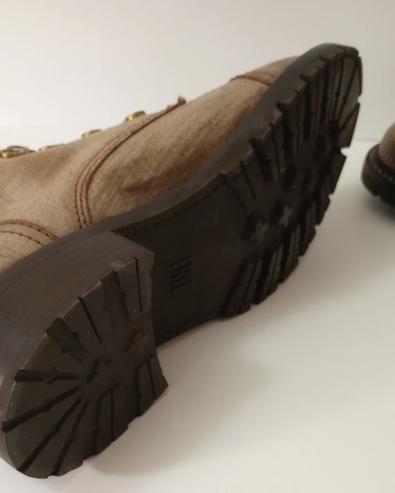 Botas con cordones de gamuza tostada Frye Samantha para mujer talla 8,5 chocolate moca Foto 4 de 4