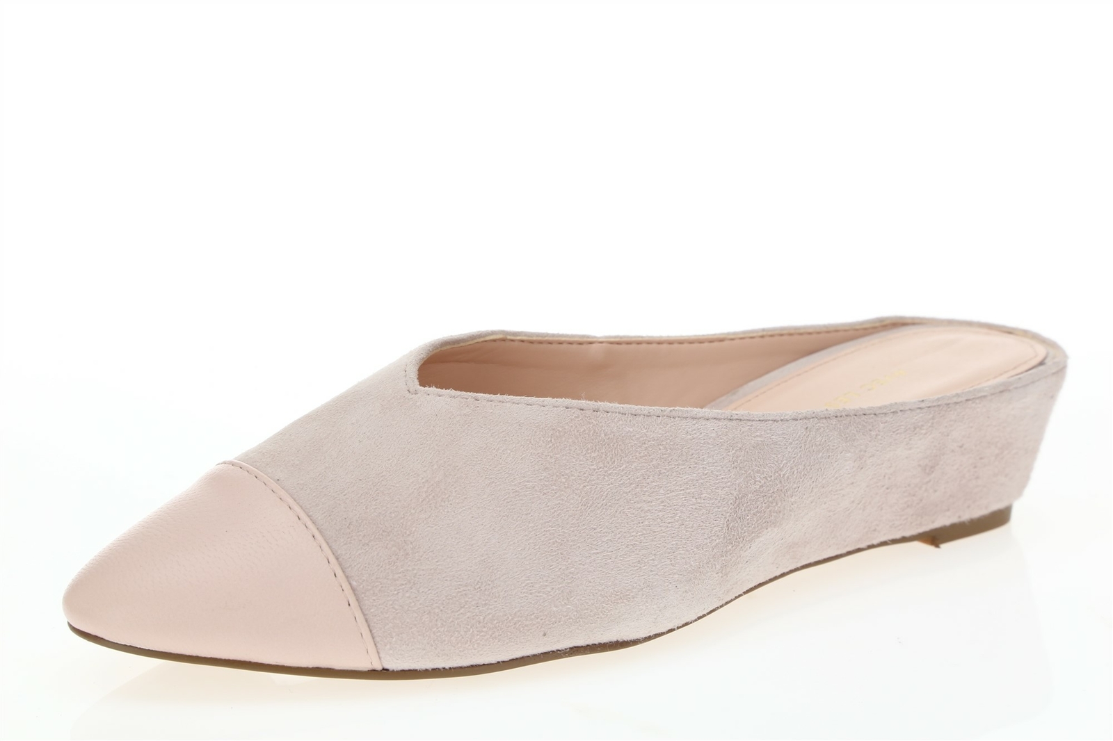Womens AVEC LES FILLES 160297 Pink Suede Wedge Mules sz. 6 M