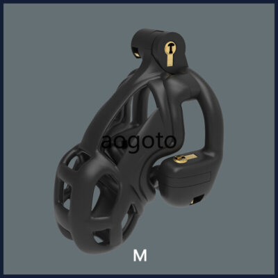 New Python 3D Printed Cage Double-Lock Rotatable Guardrail Chastity Device