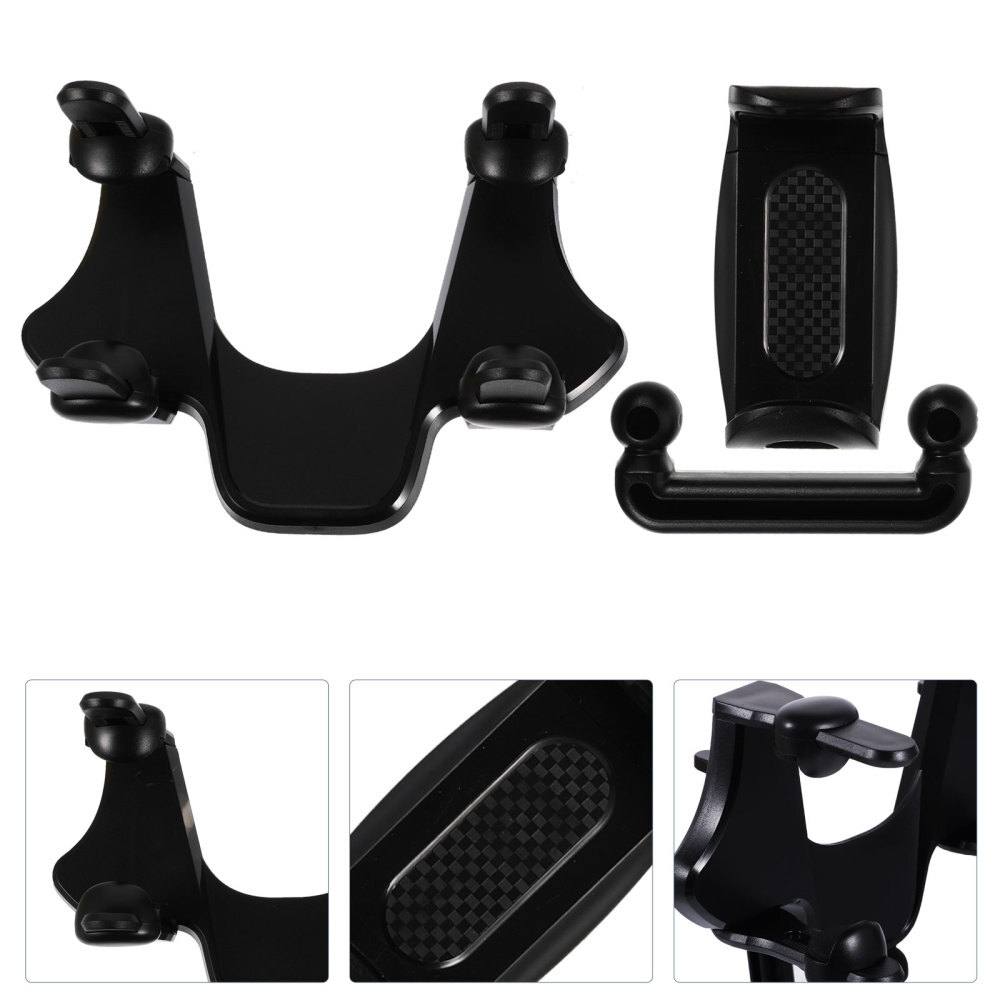 Car Phone Mount Holder Stand Clip Bracket Rearview Mirror Navigation Black-image