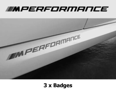 3x BMW M Performance Vinyl Aufkleber Sticker für alle Modelle 220mm x 12mm Carbon NEU