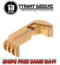 Tyrant Designs Gen4-5 Glock Extended Magazine Release, GOLD New TD-GEMR-GLD