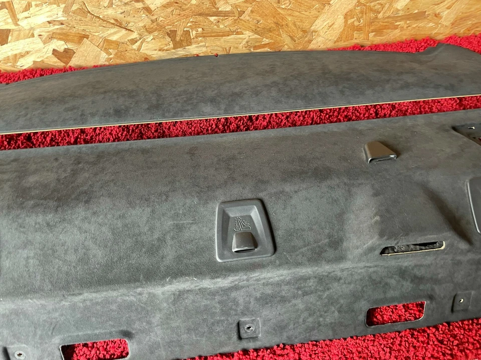 BMW 12-19 F06 M6 GRAN COUPE REAR DECK SHELF COVER PANEL SUEDE ALCANTARA OEM 32K - Image 3 of 4