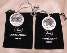 2000-2001 John Deere Pewter Christmas Ornament -- ALL NEW