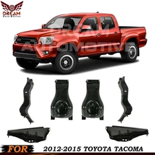 Front Bumper Outer & Support Bracket Kit For 2012-2015 Toyota Tacoma