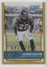 2016 Score Jumbo Gold Zone 54/99 Aaron Colvin #155 0q3