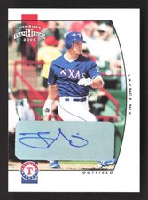 2005 Donruss Team Heroes Laynce Nix #317 Auto Texas Rangers TV2800