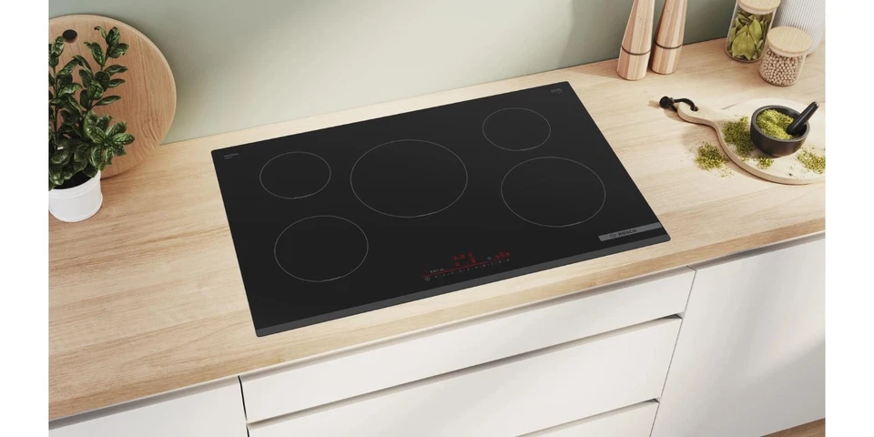 PIANO COTTURA INDUZIONE BOSCH 80cm NERO TIMER SPEGNIMENTO PIV831HB1E - Immagine 2 di 4