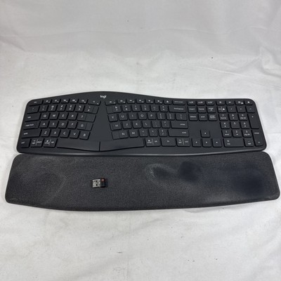 Logitech Ergo K860 Wireless Ergonomic Keyboard Black With Dongle