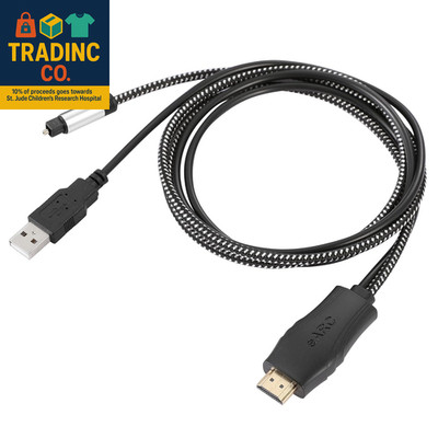 192Khz HDMI Earc/Arc to Optical Audio Converter for TV to Soundbar, Plug & Play