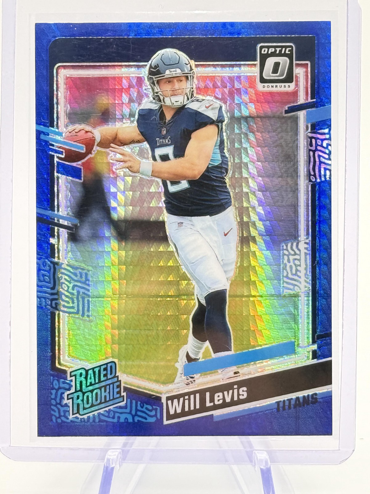 2023 Donruss Optic #298 Will Levis Blue Hyper