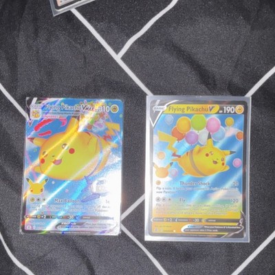 Pokémon Flying Pikachu VMAX & V Celebrations Holo Foil Full Art Cards