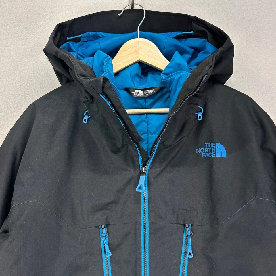 The North Face ThermoBall Snow Triclimate Jacket Mens Large Black/Blue Winter - Image 2 of 4