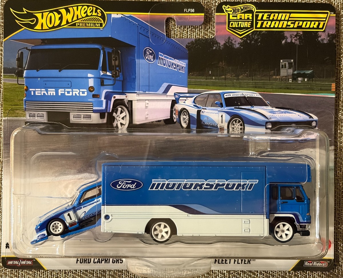 2025 Hot Wheels Team Transport # 88, Ford Capri GR5 & Fleet Flyer