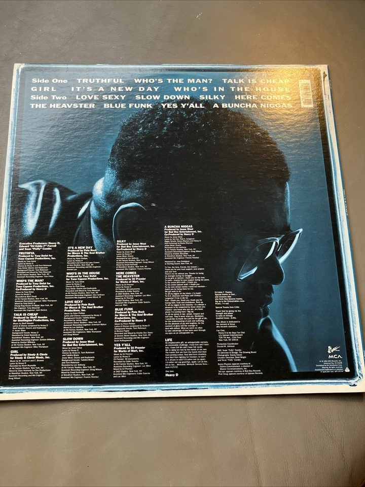 Heavy D & The Boyz Blue Funk LP Hip Hop 92 Rap Pete Rock DJ Premier Biggie Busta Foto 4 de 4