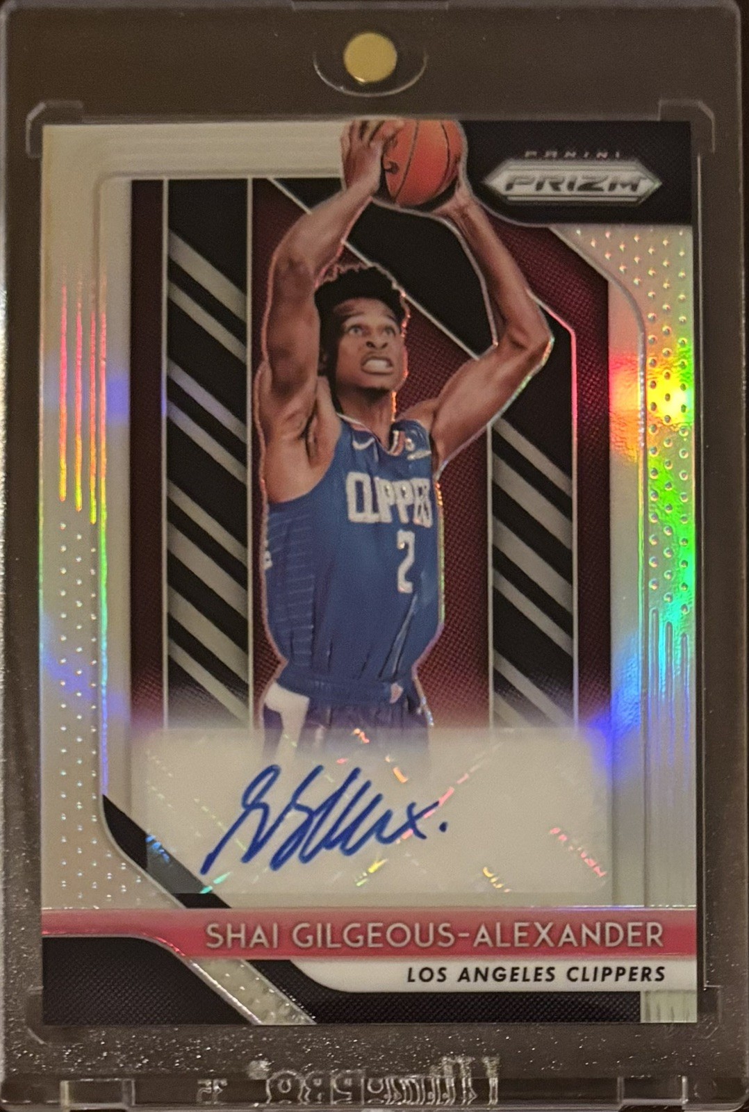 Shai Gilgeous-Alexander 2018-19 Panini Prizm Rookie Signatures Silver Auto RC