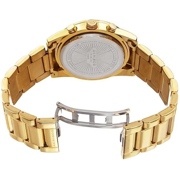 Reloj Hombre Akribos XXIV AK904YGB Cuarzo Suizo Taquímetro Día Fecha GMT Foto 2 de 4