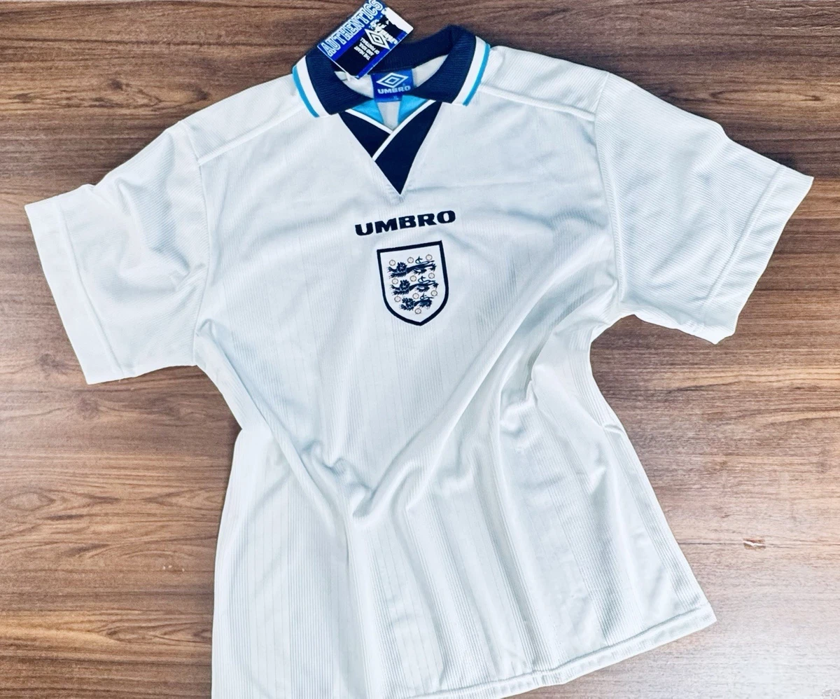Maillot Angleterre Domicile 1996 Euro 96 - Officiel Umbro Taille L - Neuf Avec étiquettes Deadstock