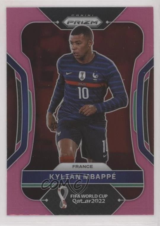 2022 Panini Prizm World Cup Qatar Pink Kylian Mbappe Mbappé #101 5h0
