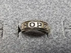 GRANDMA GRABE'S BEAUTIFUL VINTAGE 925 STERLING SILVER OPEN BACK 1.87G RING SIZ 3